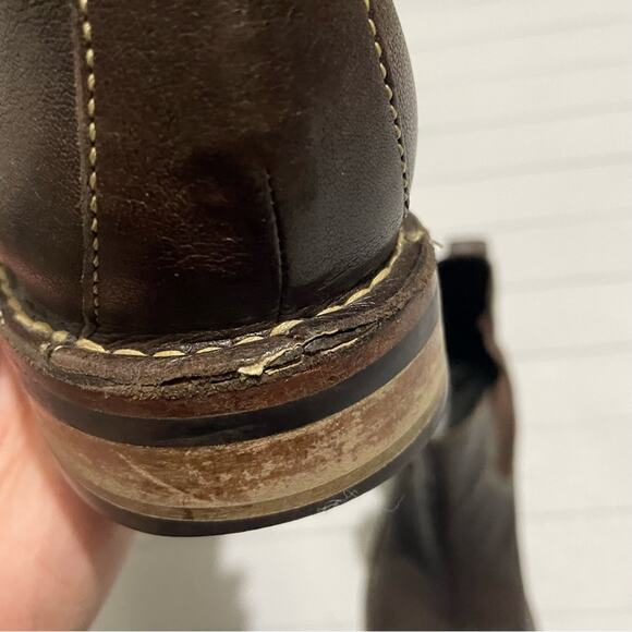 Cole Haan Brown Leather Pull On Classic Chelsea Boots Kens Size 10.5 - Picture 7 of 11